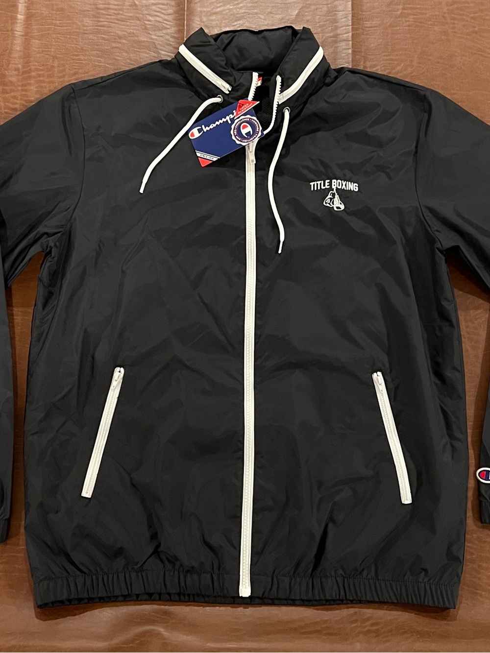 NWT Men’s Champion Title Boxing Full Zip Windbreaker - Medium